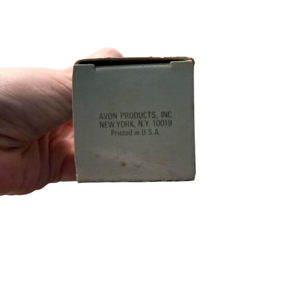 NIB Vintage Avon Christmas Candle Cologne | Green Glass Decanter w/ Box - Picture 5 of 6